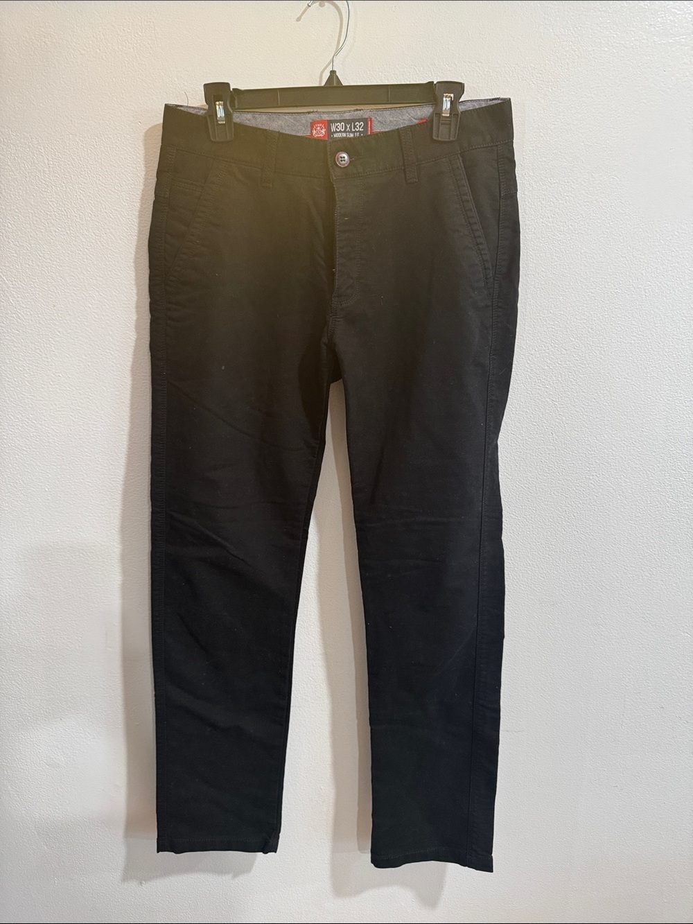 Xios Men’s Black Modern Slim Fit Pants size 30x32